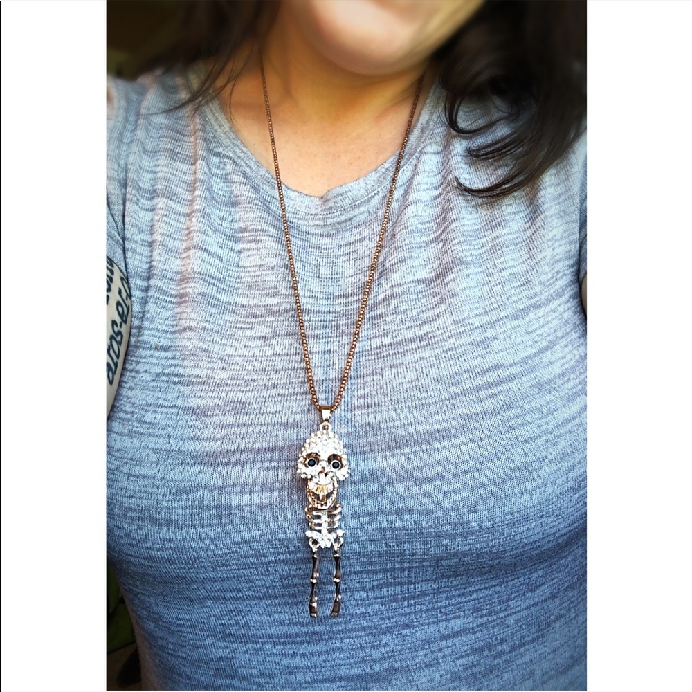 Betsey Johnson Skeleton Necklace